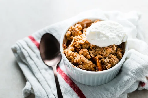 Individual Peach Crisps