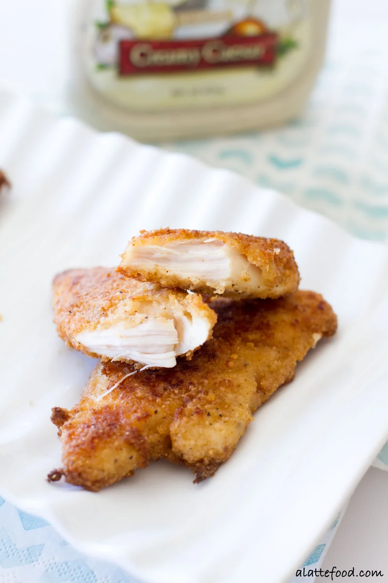 Tenders de poulet César cuits au four
