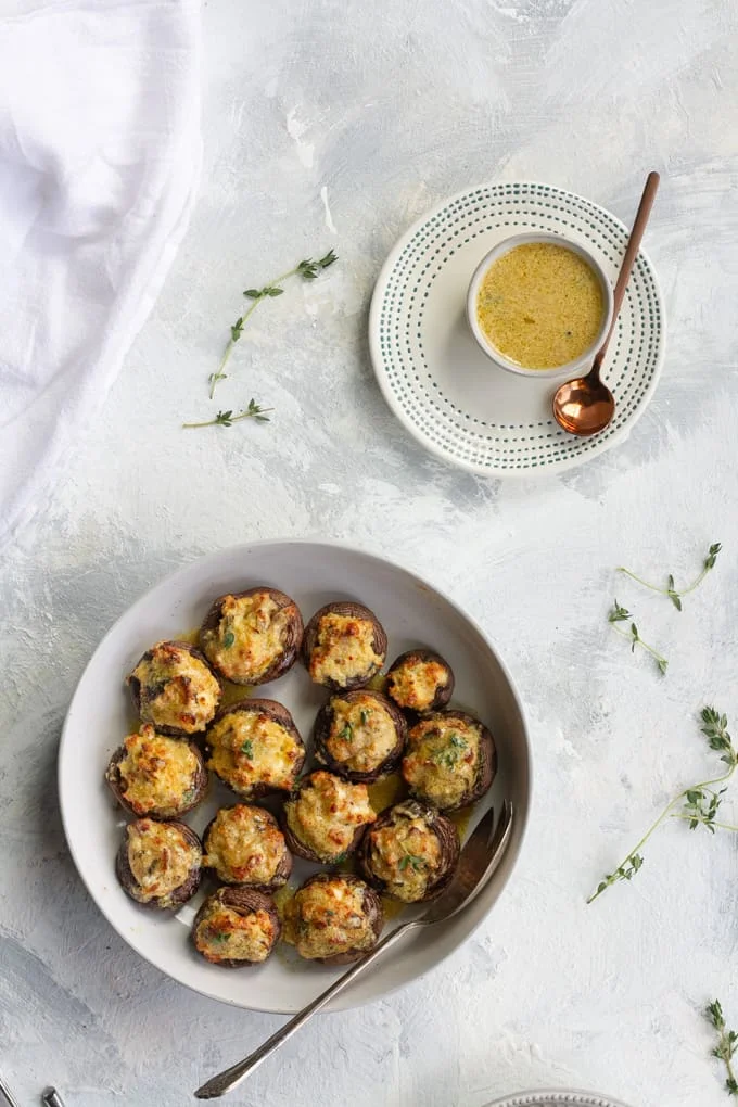 Seafood Stuffed Mushrooms with Sardines