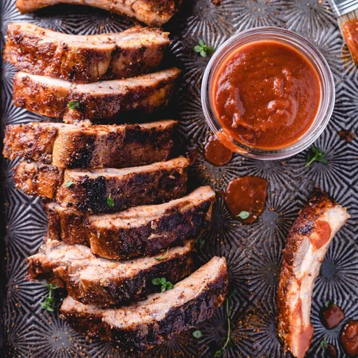 Costillas jugosas al horno aptas para keto