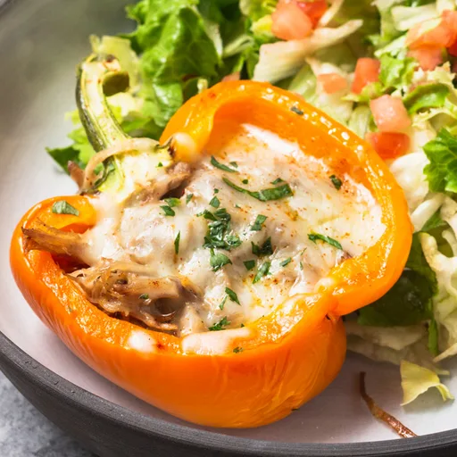 Pimientos Rellenos de Cerdo Desmenuzado