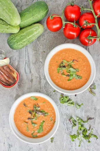 Sopa de verano: Gazpacho de anchoas