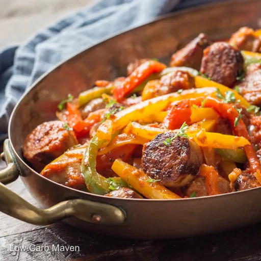 Italian Sausage, Peppers and Onions with Sauce