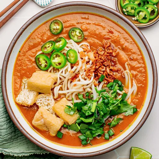 Vegan Mee Rebus (Malay Noodles in Sweet Potato Gravy)