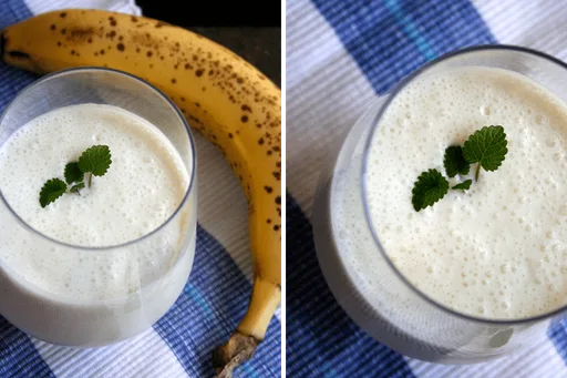 Batido de plátano y coco