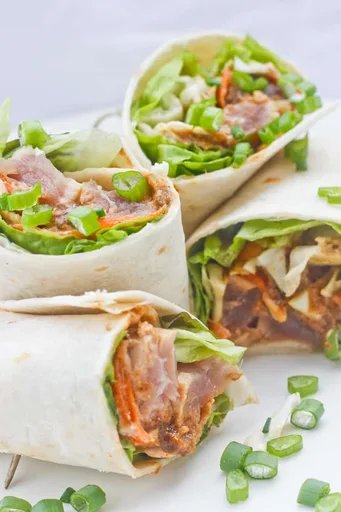 Wraps de atún Ahi
