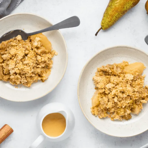 Rhubarb & Pear Crumble Recipe