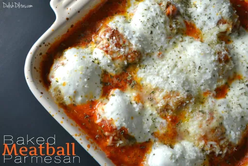 Baked Meatball Parmesan