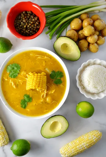 Colombian Ajiaco (Chicken and Potato Soup)