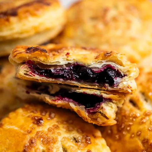 Blueberry Hand Pies with Pie Crust