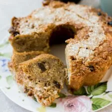 Queque de manzana y avena