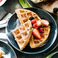 Amazing Sourdough Waffles {Overnight or Same Day}
