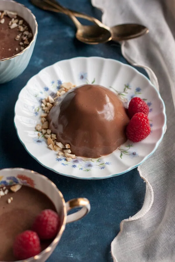 Lightened Up Chocolate Panna Cotta