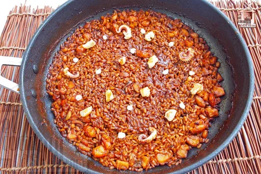 Arroz a banda con salmorreta