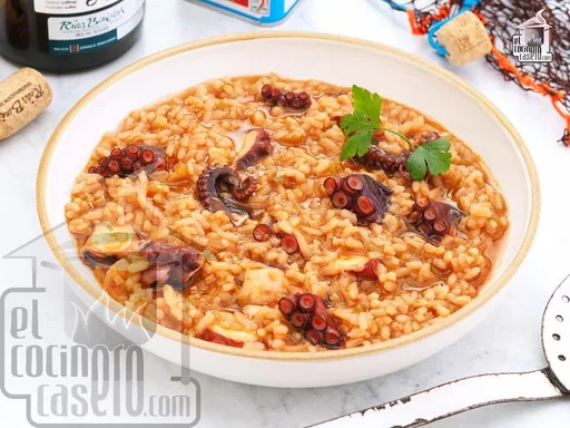 Arroz caldoso con pulpo