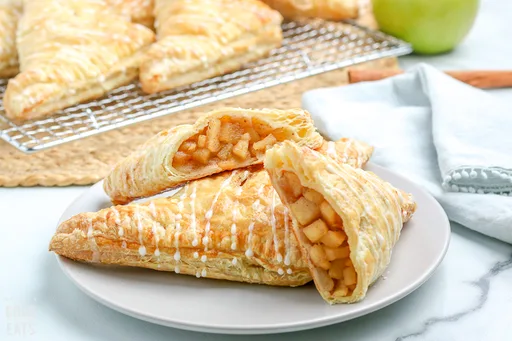 Napolitanas de manzana con hojaldre