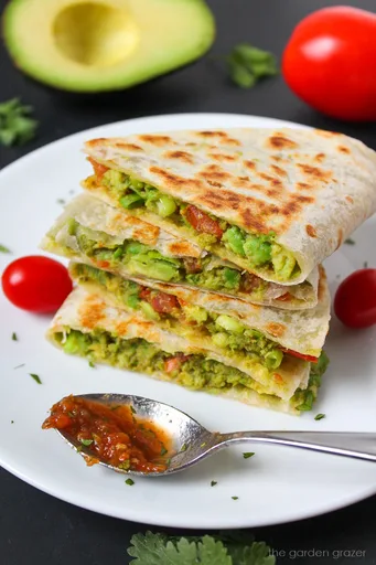 Avocado Quesadilla (Easy, Vegan!)