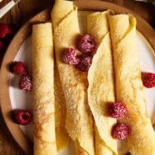 Crepes de masa madre para el desayuno (¡sin sartén para crepes!)
