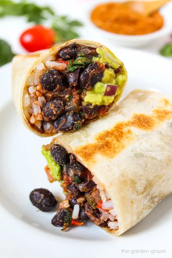 Black Bean Burrito (Vegan!)