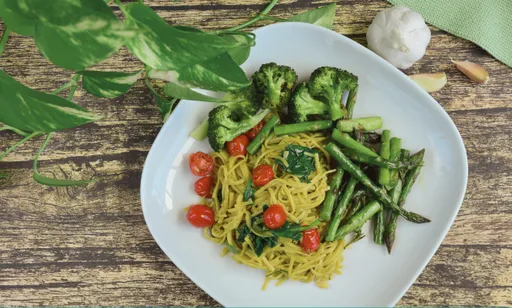 Pasta de verduras de verano