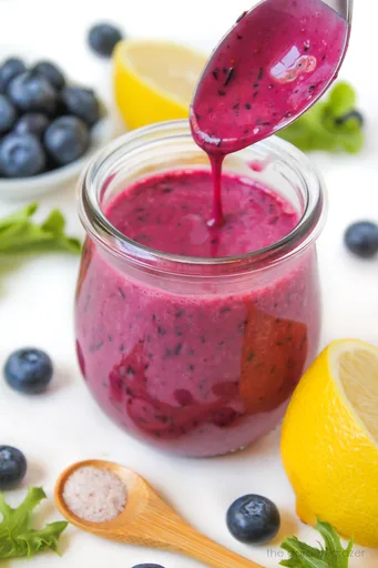 Blueberry Salad Dressing (Oil-Free!)