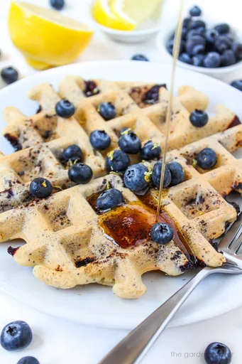 Blueberry Waffles (Vegan, Gluten-Free!)