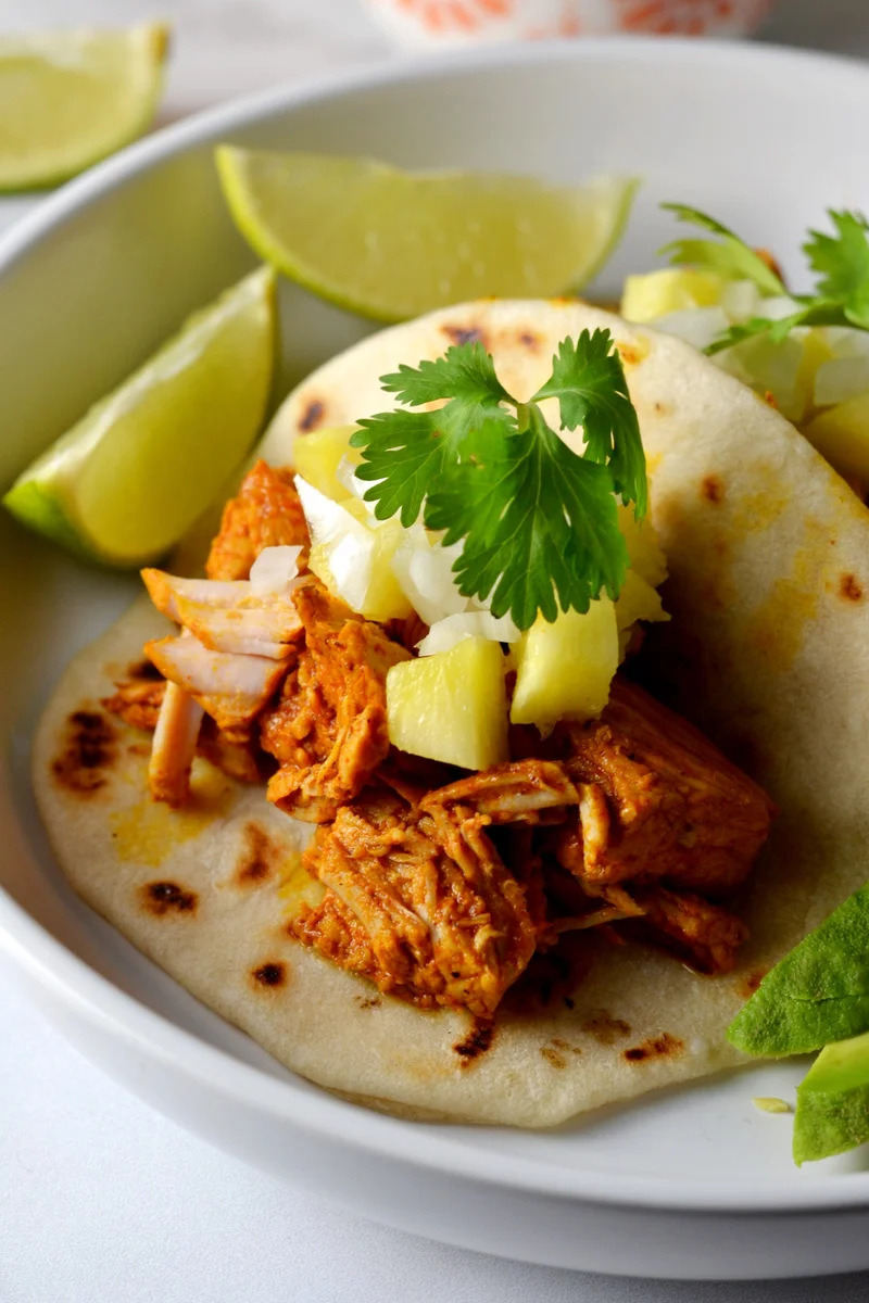 Shredded Pork Tacos Al Pastor