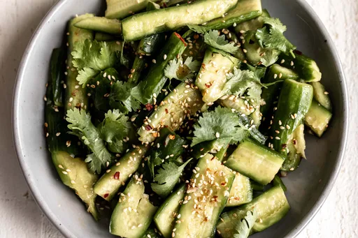 Smashed Cucumber Salad