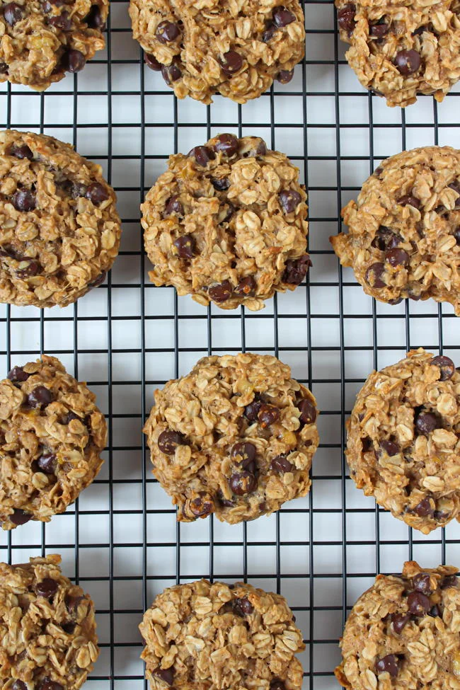 Chocolate Chip Banana Oat Cookies