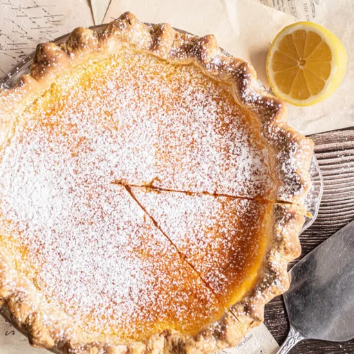 Tarta de limón tipo Chess Pie