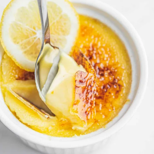 Crème brûlée de limón