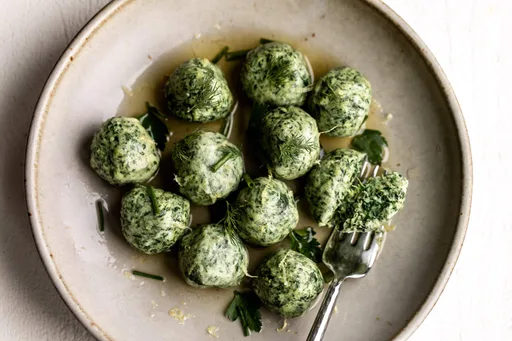 Ñoquis de espinacas y ricotta