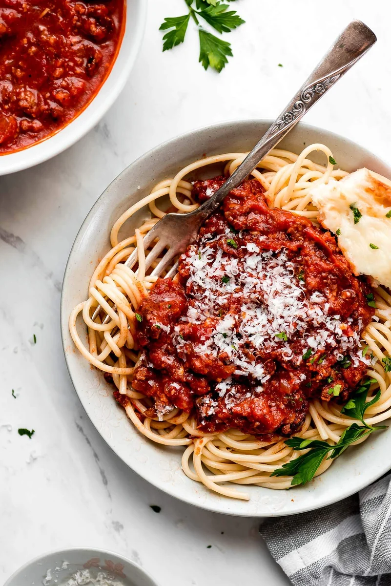 Slow Cooker Spaghetti Meat Sauce