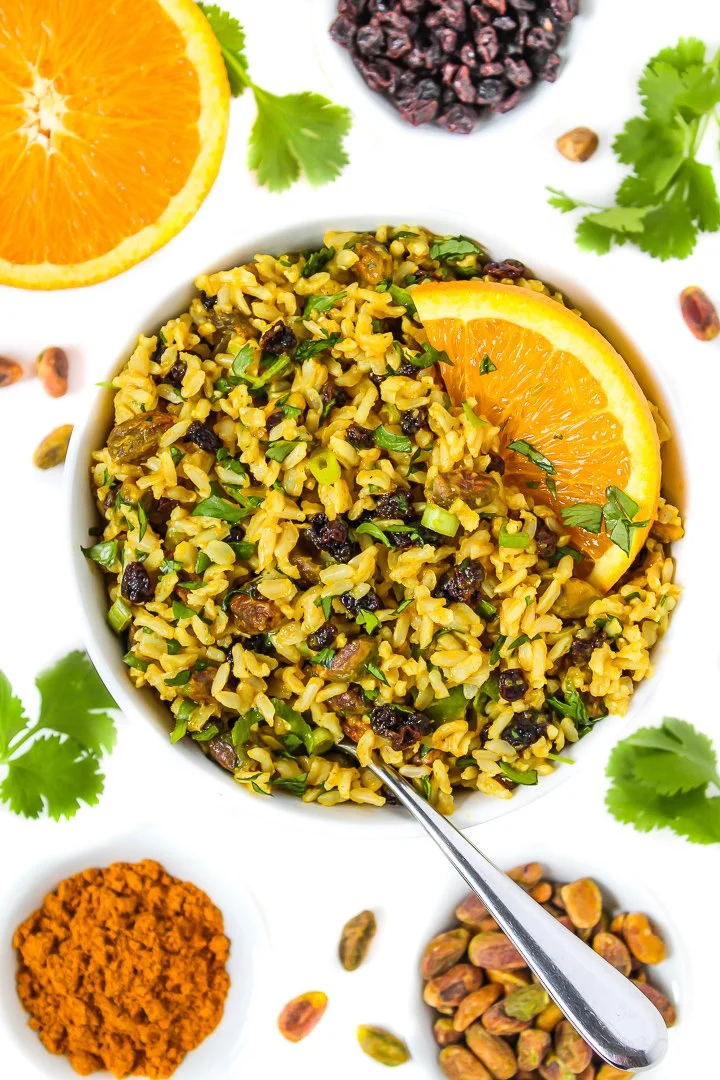 Curried Rice Salad with Orange