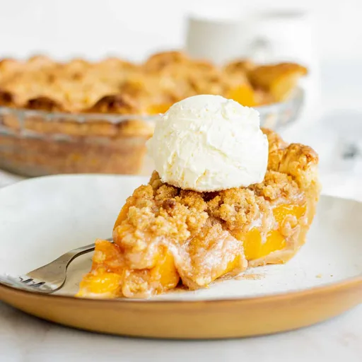 Peach Pie with Canned Peaches