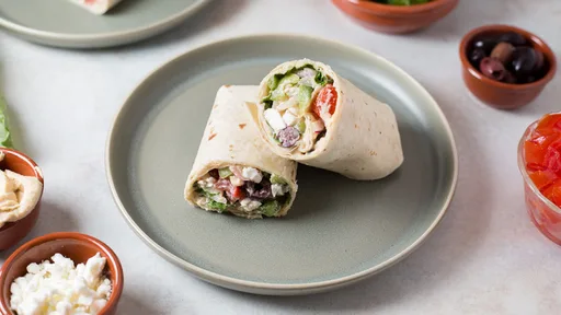 Greek Salad Wrap Recipe