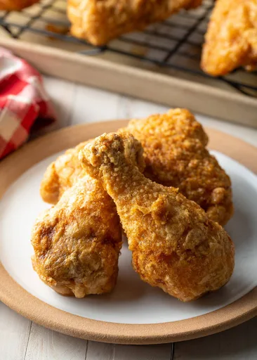 Receta de Pollo Frito (Sin Suero de Mantequilla)