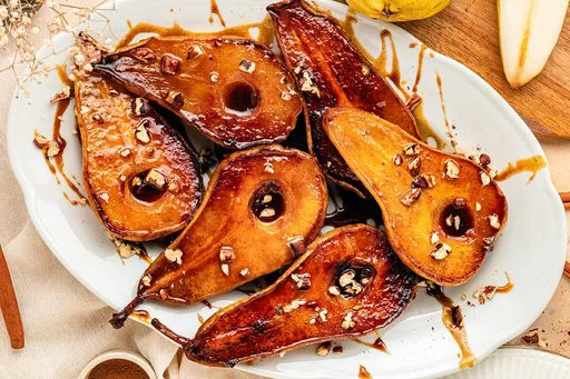 Peras caramelizadas