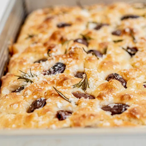 Receta de focaccia de masa madre fácil