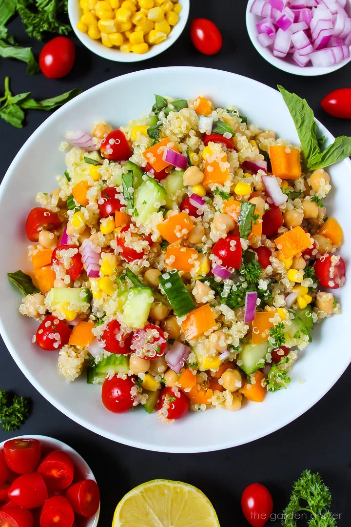 Quinoa Vegetable Salad (Easy!)