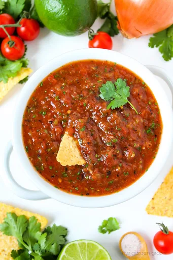 Restaurant-Style Blender Salsa (Easy!)