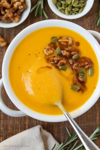 Roasted Butternut Squash Soup (Vegan!)