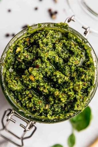Almond and Walnut Basil Pesto Recipe