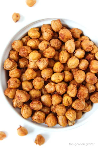 Smoky Roasted Chickpeas (Oil-Free!)