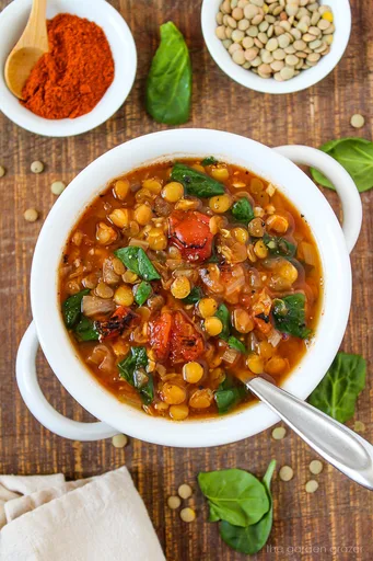 Smoky Tomato Lentil Soup (Easy!)