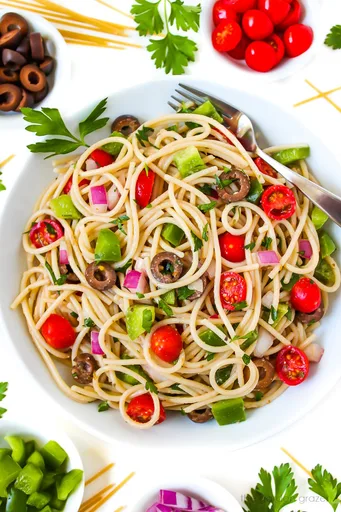 Ensalada de espaguetis (¡fácil!)