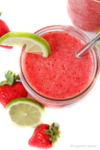 Strawberry Watermelon Slush (3 Ingredients!)