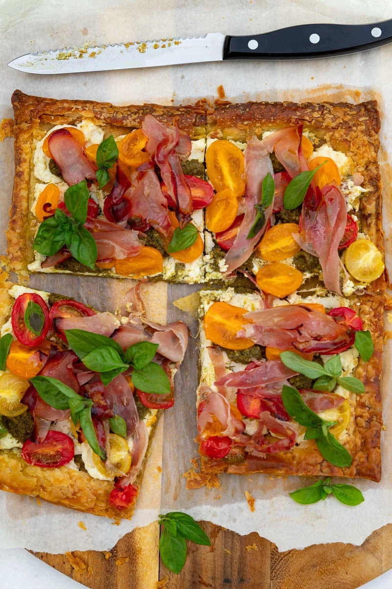 Quick Puff Pastry Tomato Tart