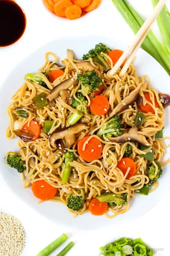 Fideos Teriyaki (¡Veganos!)