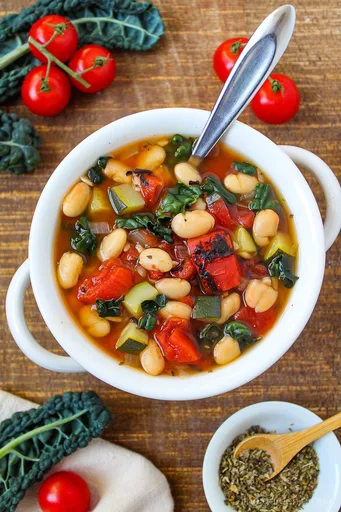 White Bean Tomato Soup (Easy!)